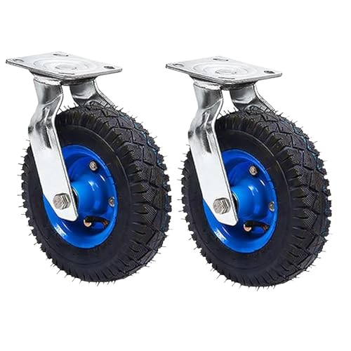Roues pivotantes en caoutchouc de 8 pouces avec freins pour meuble