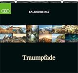 GEO - Klassiker: Traumpfade 2026 – Wandkalender 66x55 cm, Fotografie-Kalender mit 12 Monatsblättern, deutschem Kalendarium & Spiralbindung, Panorama-Naturkalender