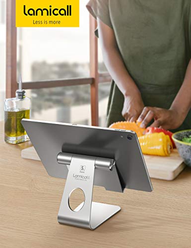 Suporte de tablet ajustável, suporte de telefone Lamicall: suporte de mesa dock, Prata