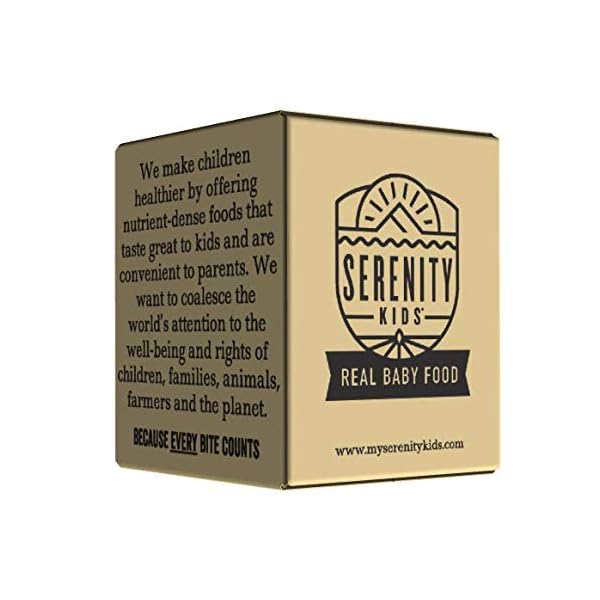 Serenity Kids 6+ Months Baby Food Pouches Puree Made With Ethically Sourced Meats & Organic Veggies | No Sugary Fruits or Added Sugar | Allergen Free | 3.5 Ounce BPA-Free Pouch | Variety Pack | 8 Count