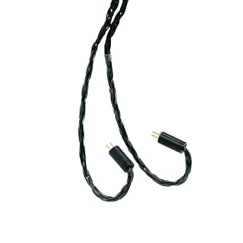 XH09-7 Black 16-Cores 5N Monocrystalline Copper Silver-Plated HiFi Headphone Upgrade Cable with 0.78mm 2PIN /MMCXK Q,4.4mm
