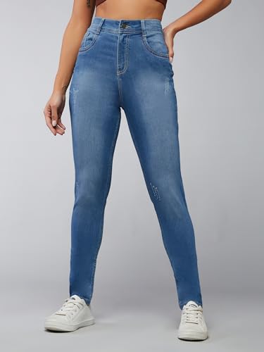 Image of Dolce Crudo Distressed High Rise Skinny Jeans for Women