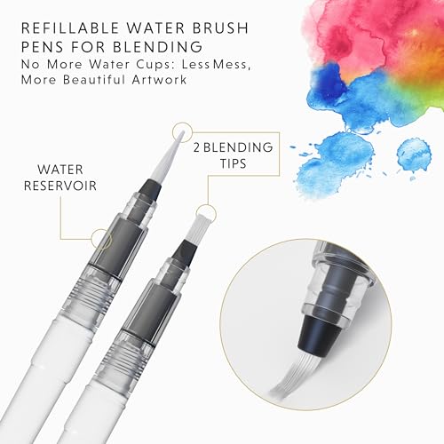 Doodle Hog DD-007 Gift Box : 48 Premium Watercolor Brush Pens thumb #3