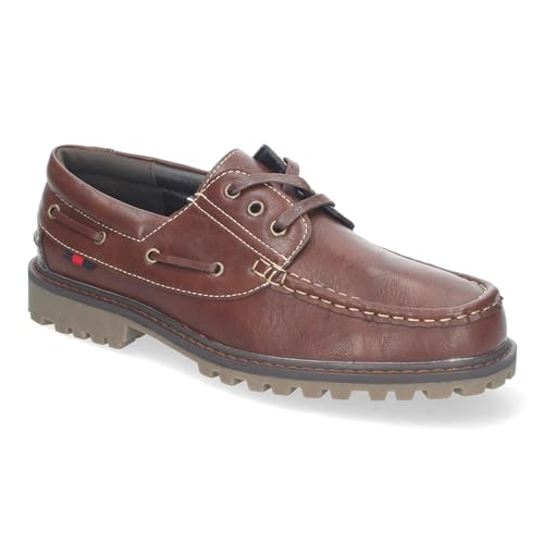 Mocasines elegantes de hombre con cordones y suela dentada resistente 3
