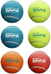 Outward Hound Squeaker Ballz – Squeaky Tennis Balls for Dogs Under 25 lbs, Interactive Dog Toy for Fetch & Training, Small (2"), 8‑Pack