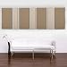 DMD Pinstripe Acoustic Panel Wall Pack: 7 pcs 3)4x1-Stone, 4)4x2-Khaki2