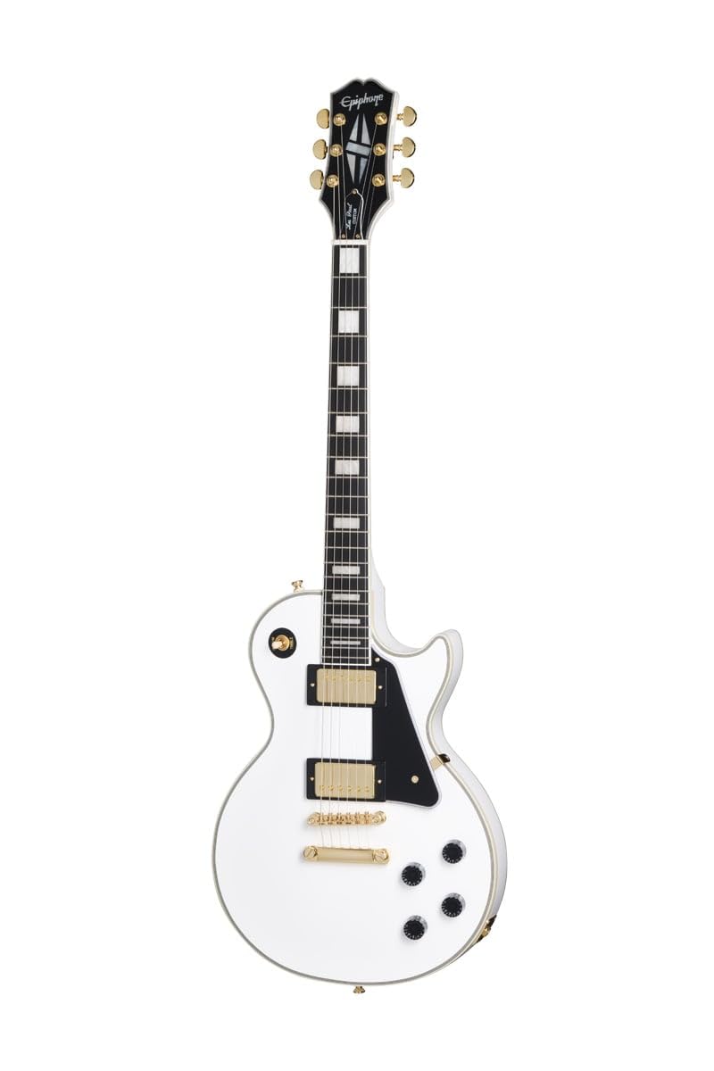 Amazon | Epiphone/Inspired by Gibson Les Paul Custom Alpine White
