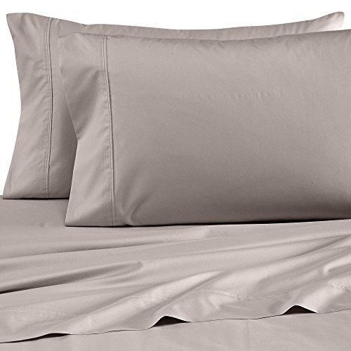 Wamsutta Dream Zone Percale 500-Thread-Count Queen Sheet Set in Grey
