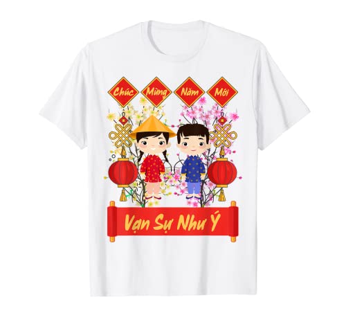 Decoraciones de Año Nuevo Vietnamita | Flores de melocotón para niños y niñas Camiseta