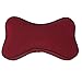 LINGXING Zagłówek samochodowy, oddychająca poduszka na kręgosłup szyjny, powolne odbicie pianka z pamięcią kształtu, poduszka kostna, 2 szt. (czerwone wino)