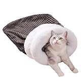 Rétention de chaleur confortable : Le sac de couchage pour chat utilise une construction à double couche pour bloquer l'air froid et retenir la chaleur. Il crée un espace accueillant où les chats peuvent se détendre confortablement, même dans des environnements plus frais comme un sous-sol ou un garage.
