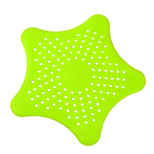 Filtre d'évier de salle de bain, évier de plancher de cuisine de style étoile de mer Passoire d'égout Douche en forme de silicone antidérapante Drain de crépine de bain Cuvette Cover