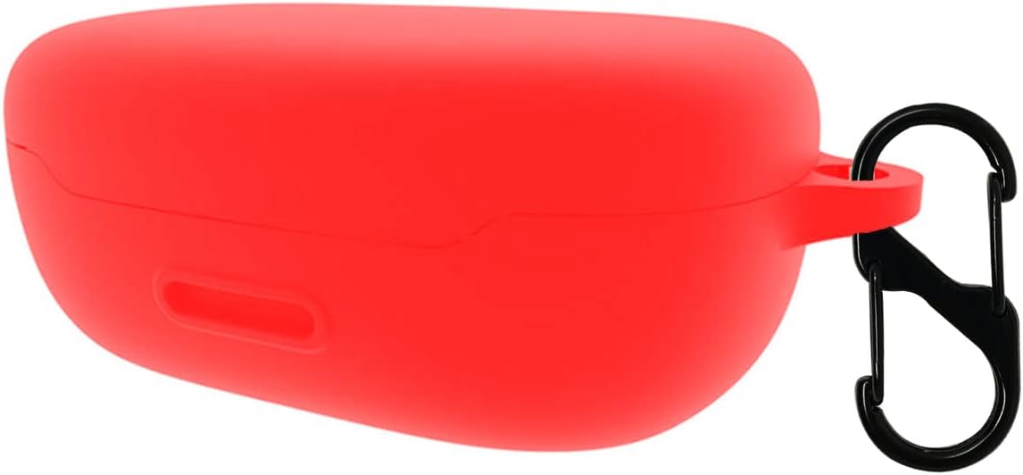 KACA Protective Shockproof Silicone Cover Case with Buckle Compatible with JBL Endurance Peak 2 / Peak II (Red)