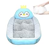 rutschfestes boden - der boden der pet-couch besteht aus punktförmigem vliesstoff mit dichtem pvc-punkten, das die reibung effektiv verbessern kann und das haustier-sofa besser den boden erfassen kann. der kennel hält ihren hund oder ihre katze an ort und stelle. gleichzeitig kann es den boden besser vor kratzern und schäden schützen.