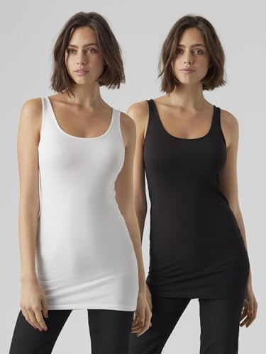 VERO MODA VMMAXI My Soft Long Tank TOP 2-Pack