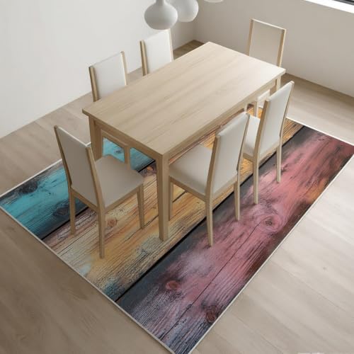 Tapis de salon antidérapant facile d'entretien 120 x 180 cm