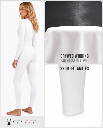 Image of Spyder Womens Thermal Underwear Set - 2-Piece Breathable Soft Fleece Lined