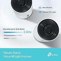 TP-Link Deco XE75 Mesh WLAN Set (3 Pack), 𝐖𝐢-𝐅𝐢 𝟔𝐄 AXE5400 Tri-Band Router & Repeater, 3× Gigabit Ports für jede Einheit, für Häuser mit 4-7 Schlafzimmern, Umfassender Jugendschutz, WPA3 – Ansicht 2