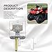 OXCANO 44300-07G00 Fuel Gas Tank Petcock Valve Switch Compatible with Suzuki Quadrunner 160 250 LT160 LT160E LTF160 LTF250, Quadsport 80, Bandit 400 600 1200 GSF600, DR200 DR200SE DR250 DR250SE DR350