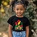 Goengmo Freedom Since 1865 Juneteenth Shirt Kids Gift Black Culture Shirt Crew Neck Tees 11-12 Years