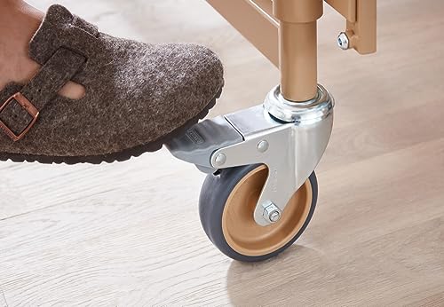 Pflegebett Burmeier Dali-Low Entry mit Holzseitengitter
