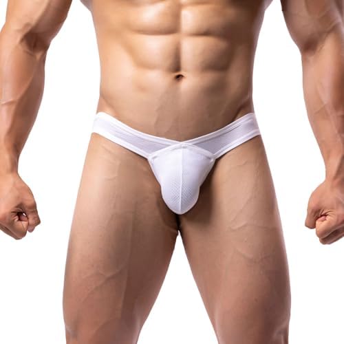 Summer Code Mens Bikini Briefs Pouch Underwear Breathable Micro Mesh Undies