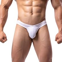 Summer Code Mens Bikini Briefs Bulge Pouch Underwear Breathable Micro Mesh Briefs Undies Low Rise Cut with Pouch Underpants