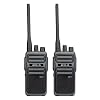 Retevis RB617 Walkie Talkie Ricaricabile, Radio Bidirezionali da 4400mAh con Cavo USB Type-C 2 in 1, PMR446 VOX, Allarme di Emergenza, Ricetrasmettitore per Spedizione, Sci (Nero e Grigio, 2 Pezzi)