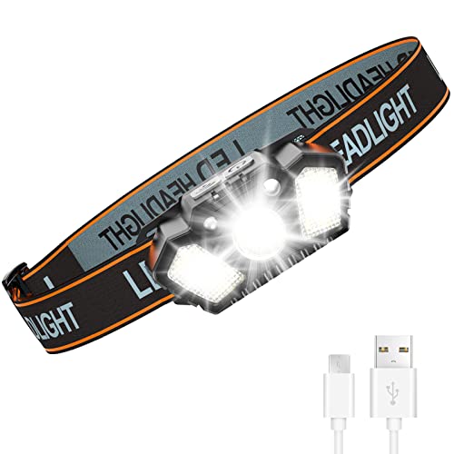 Lsnisni Torcia Frontale LED Ricaricabile, Lampada