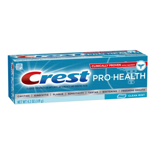 Crest Pro-Health Clean Mint Toothpaste 4.2 Ounce (Pack of 6)