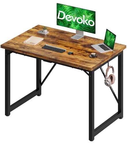Devoko Computer Desk 100 x 50 x 75 cm, Home Office desk, Study Writing Small Desks, Gaming Deske for...