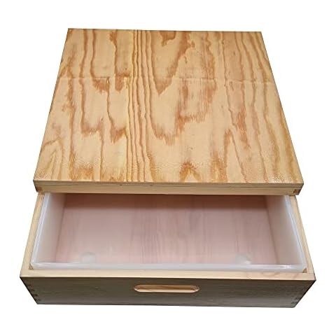 Square Silicone Loaf Liner soap Mold Wooden Box with Lid Top 17 lb 270oz 8L 8000ml Cover