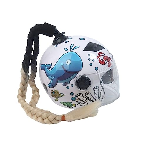 Tresses pour casque de moto à ventouse puissante et nœud satiné