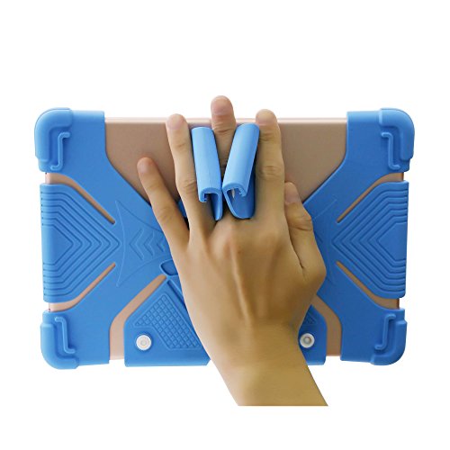 Capa Universal Para Tablets de 9 a 12 Polegadas Geonav em Silicone e Laterais Ajustáveis - Azul, GEO