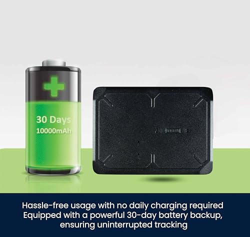 Image of Wheelseye Portable GPS Tracking Device with 4G SIM and Free 1 Year Subscription | Wireless GPS Tracker for Car, School Bag, Bike, Luggage, Handbag | 10000 mAH Battery | Geo Fence Alerts