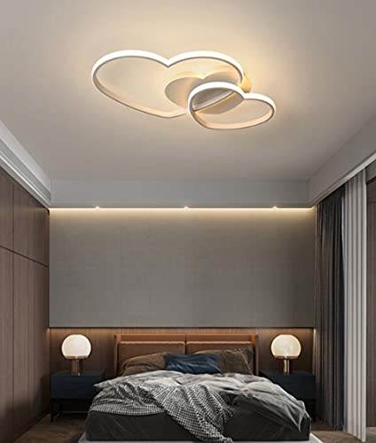 Lustre moderne en métal blanc de 65cm au design épuré pour un salon contemporain - 5