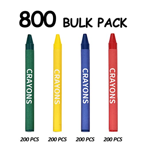 Rarlan Crayons Bulk, 4 Classic Colors, 200 Boxes, 800 Count Crayons - Thumbnail 4