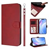 Ymyhyuxi Étui portefeuille à rabat pour Samsung Galaxy A03 Core 4G, cuir de vachette de qualité supérieure avec blocage RFID, emplacements pour cartes, fonction support, coque intérieure en TPU souple