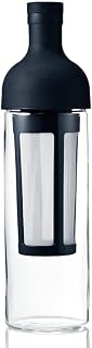 Hario Cold Brew Coffee Wine Bottle 650ml Black - Heatproof Glass for Fridge-Friendly Cold Brewing