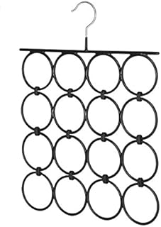 Whitmor Folding Scarf/Accessory Hanger, Black & Chrome