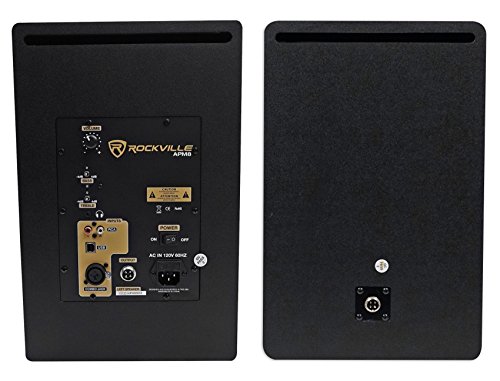(2) Rockville Apm8B 8" Powered Studio Monitors+Active 10" Subwoofer+Foam Pads #TOP4