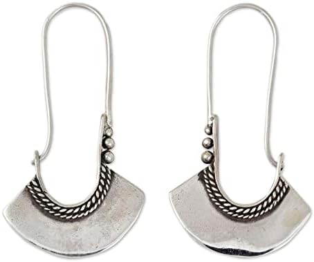 Orecchini A Cerchio In Argento Sterling 925 Con Campanelle – Artigianato Thai NOVICA By Wadarat Supasirisuk
