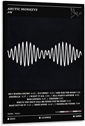 LSZIP Arctic Monkeys  AM Canvas Poster Bedroom Decor Sports Landscape Office Room Decor Gift Unframe-style12x18inch(30x45cm)