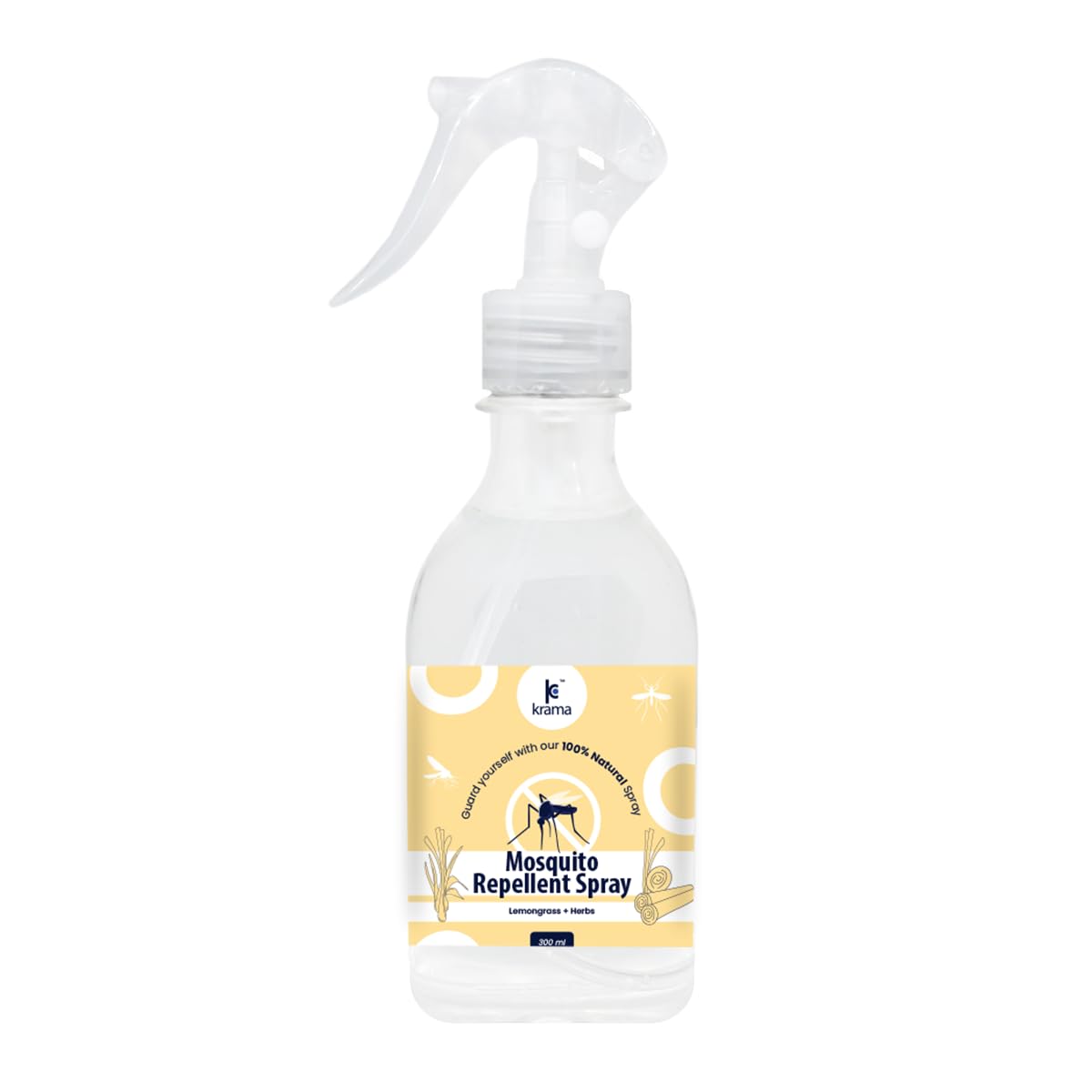 Krama Mosquito Repellent Spray Infused With Lemongrass & Natural Herbs | Safe For Babies, Skin,Kids And Pets | Chemical Free Mosquito Spray (300Ml) (B0D5773G5S) Amazon Price History, Amazon Price Tracker
