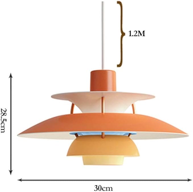 OZZKI Hanglamp Hedendaagse Hanglamp Hanglamp Hoogte Verstelbare E27 Ijzer Swag Lamp Noble Light Suspension Lamp Geschikt for Hotel Coffee Shop Restaurant Keukeneiland Inbouwarmatuur (Color : Rood) photo 2
