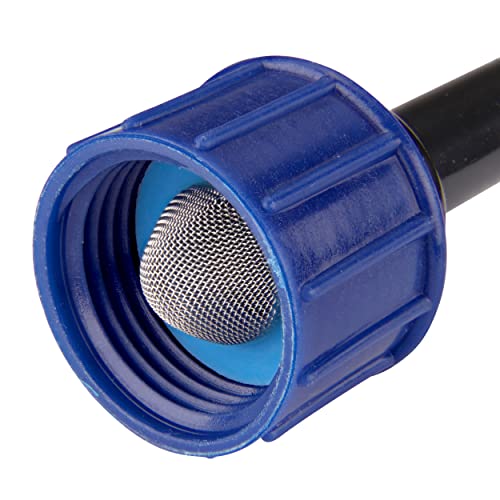 Raindrip R325C 3/4-Inch Hose Thread Swivel To 1/4-Inch Tubing Adaptor, Black, Blue #TOP3