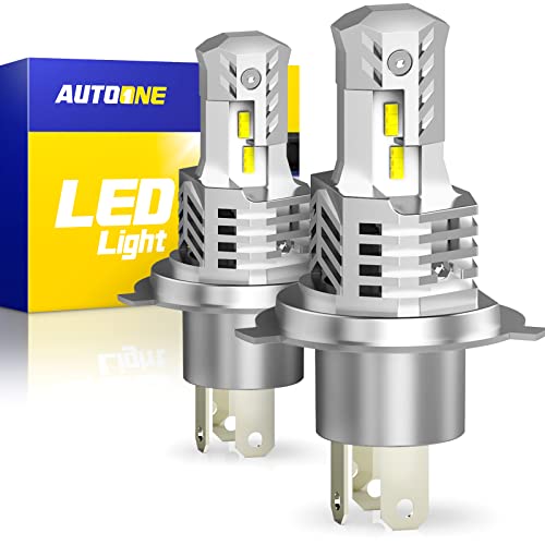 AUTOONE LED Super Bright H4 Bulbs (2-Pack)