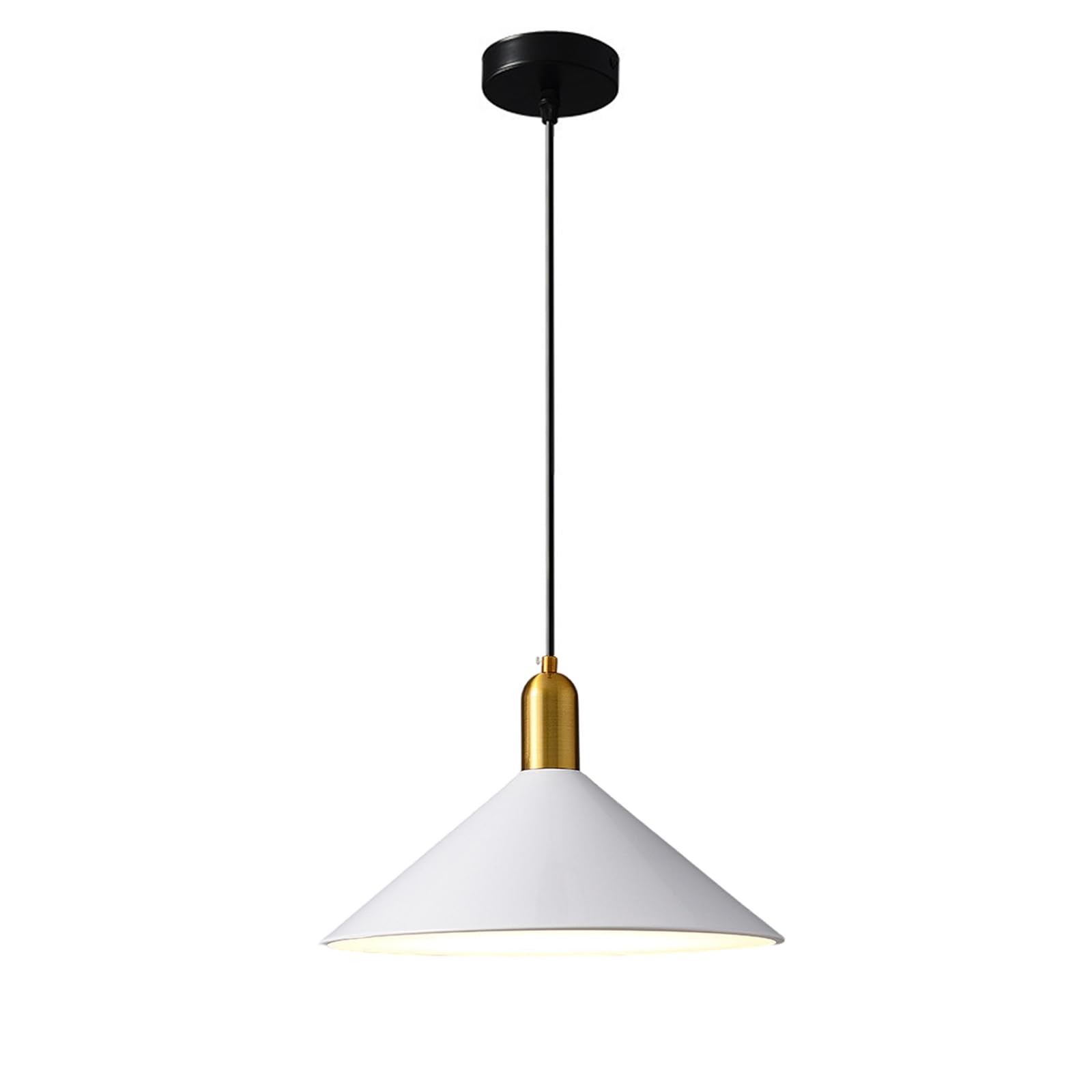 KHUKHU Single Pendant Lights Hanging Kitchen Lights Industrial Farmhouse Pendant Light Vintage Iron Hanging Ceiling Lamp Fixtures for Island, Barn, Dining Room(B)