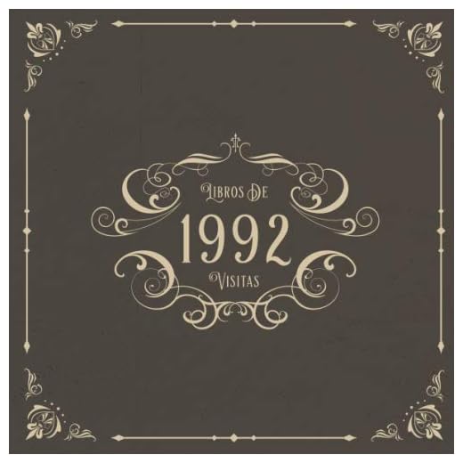 1992 Libros de Visitas: Libros de visitas para fiestas de cumpleaños de estilo vintage para que la familia y los amigos inserten saludos y mensajes | 100 páginas