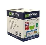 Syston Cable Technology Cat6(e) Ethernet Cable 23AWG 4 pr Solid Bare Copper Bulk Raw 600MHz 500 ft O